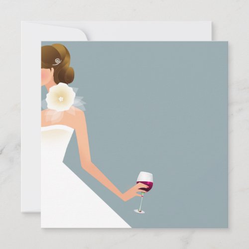 bridal wine personalized invitations