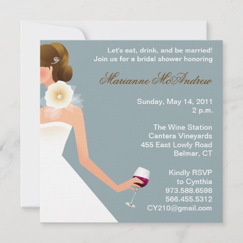 Bridal Wine Invitation