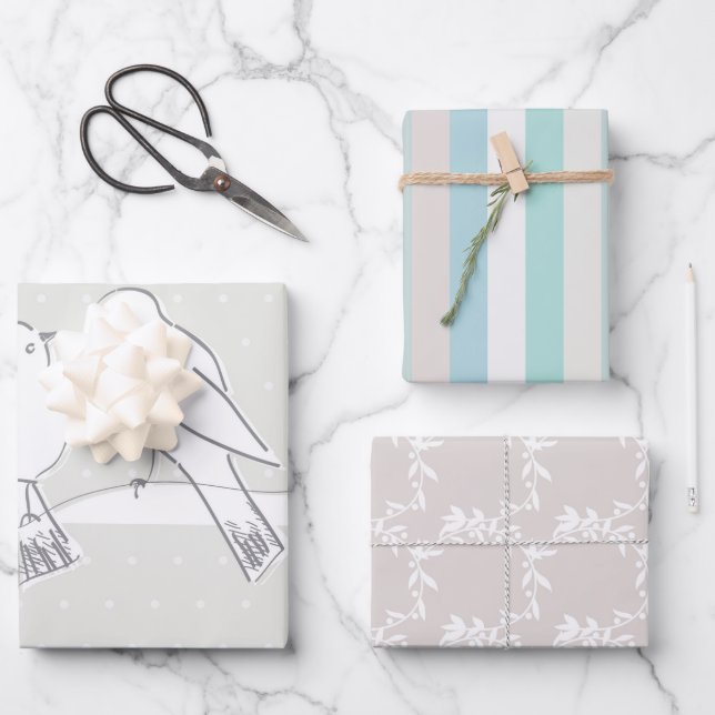 Bridal Wrapping Paper Sheets (Front)