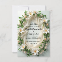 Bridal Wreath Invitation