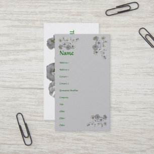Bridal Wreath Spirea Flowers Business Card