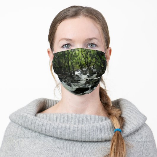 Bridalveil Creek in Yosemite National Park Adult Cloth Face Mask (Worn)