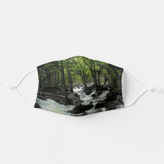 Bridalveil Creek in Yosemite National Park Adult Cloth Face Mask (Front, Unfolded)