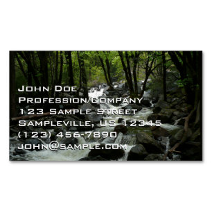 Bridalveil Creek in Yosemite National Park Business Card Magnet