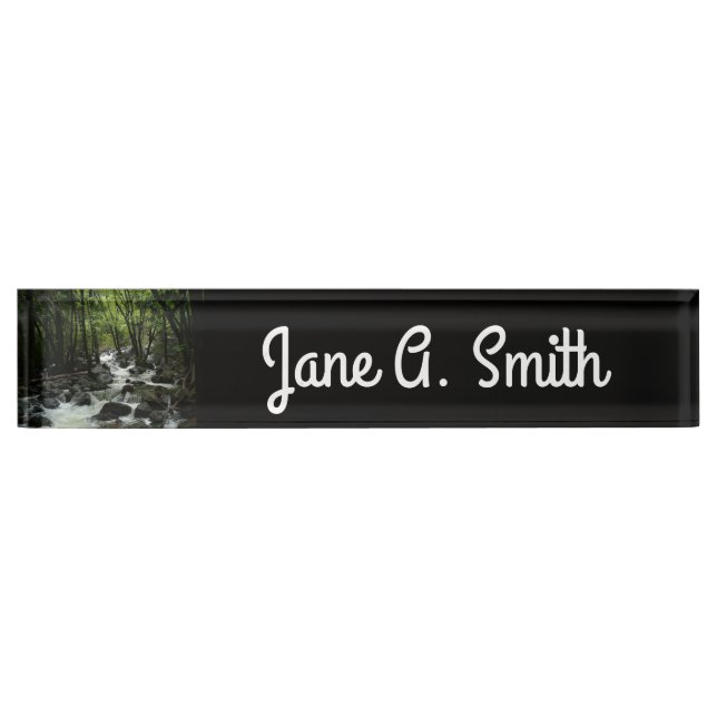 Bridalveil Creek in Yosemite National Park Desk Name Plate (Front)