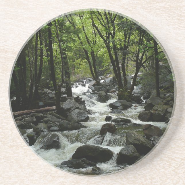 Bridalveil Creek in Yosemite National Park Drink Coaster (Front)