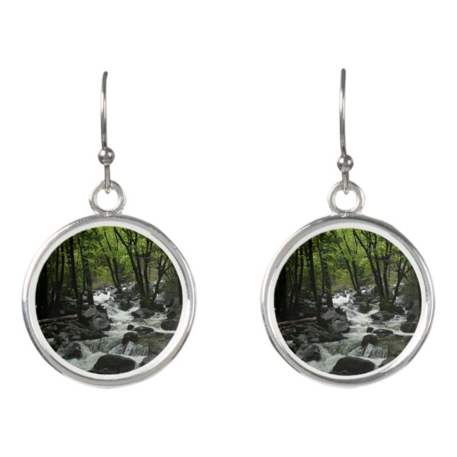 Bridalveil Creek in Yosemite National Park Earrings (Front)