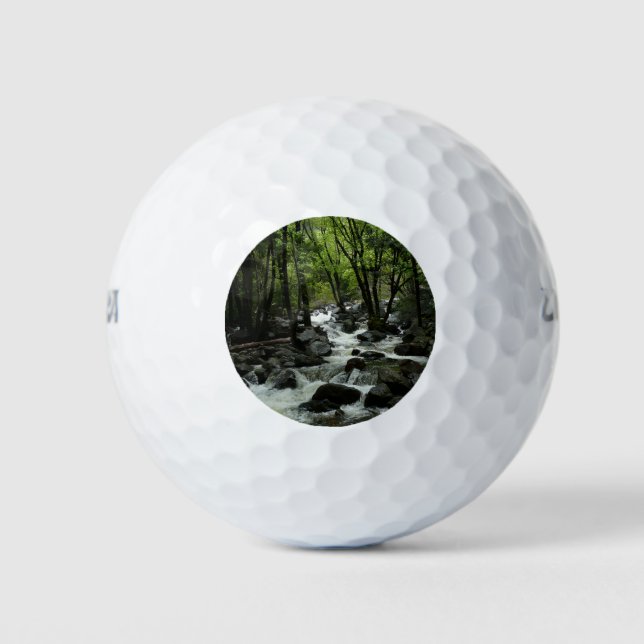Bridalveil Creek in Yosemite National Park Golf Balls (Front)