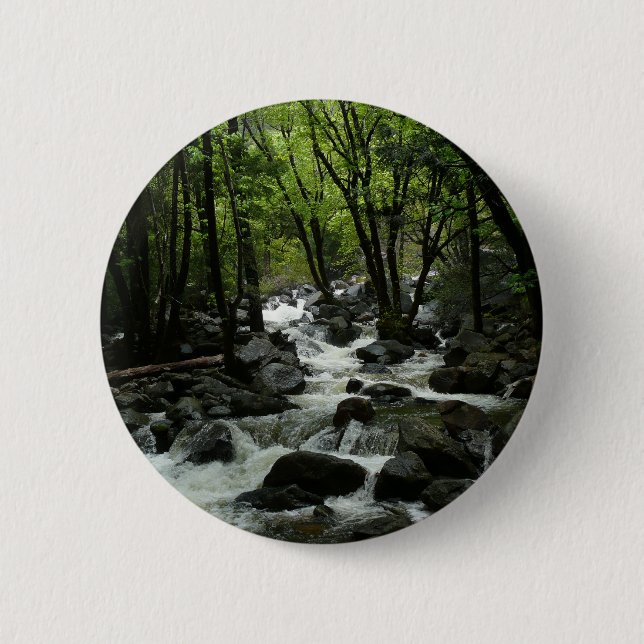 Bridalveil Creek in Yosemite National Park Pinback Button (Front)