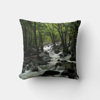 Bridalveil Creek in Yosemite National Park Throw Pillow