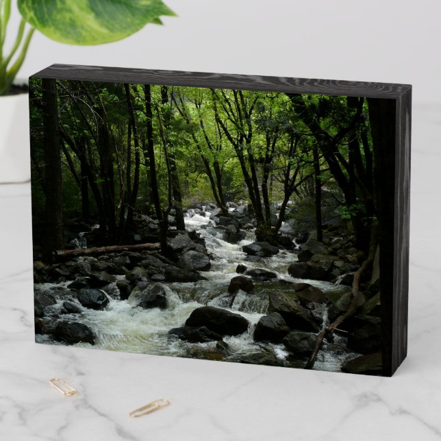 Bridalveil Creek in Yosemite National Park Wooden Box Sign (In Situ Horizontal)