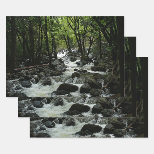 Bridalveil Creek in Yosemite National Park Wrapping Paper Sheets (Set)