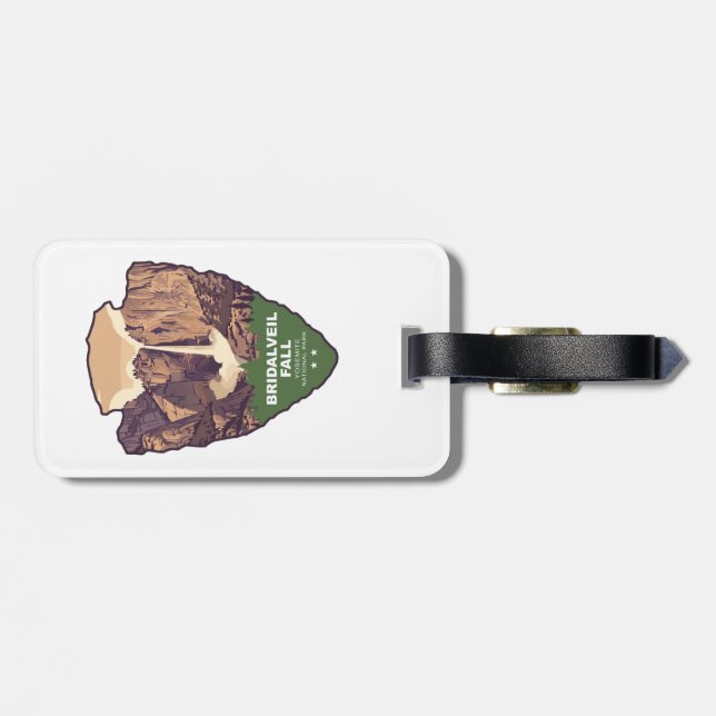Bridalveil Fall Yosemite National Park Arrowhead Luggage Tag (Back Horizontal)