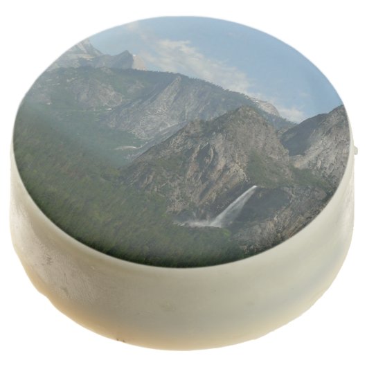 Bridalveil Falls and Half Dome at Yosemite Chocolate Covered Oreo (Angled)