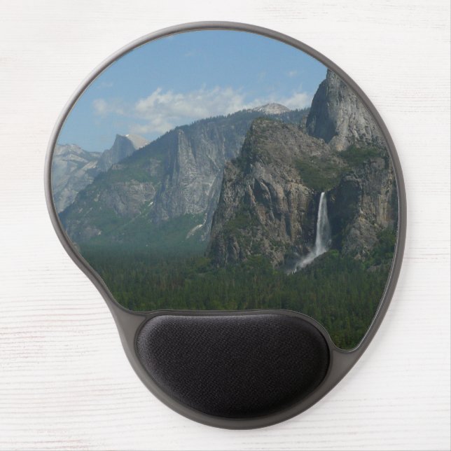 Bridalveil Falls and Half Dome at Yosemite Gel Mouse Pad (Front)