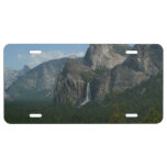 Bridalveil Falls and Half Dome at Yosemite License Plate