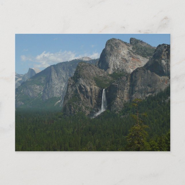 Bridalveil Falls and Half Dome at Yosemite Postcard (Front)