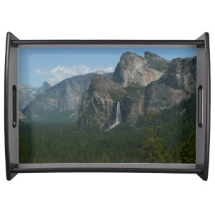 Bridalveil Falls and Half Dome at Yosemite Serving Tray
