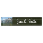 Bridalveil Falls and Half Dome Desk Name Plate