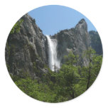 Bridalveil Falls at Yosemite National Park Classic Round Sticker