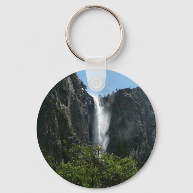 Bridalveil Falls at Yosemite National Park Keychain (Front)