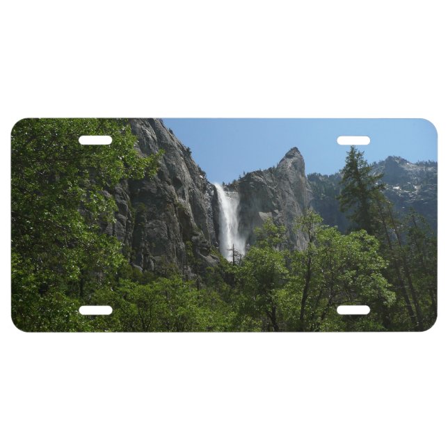 Bridalveil Falls at Yosemite National Park License Plate (Front)