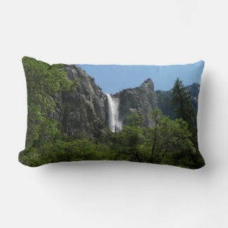 Bridalveil Falls at Yosemite National Park Lumbar Pillow