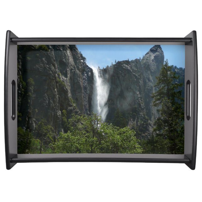 Bridalveil Falls at Yosemite National Park Serving Tray (Front)