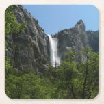 Bridalveil Falls at Yosemite National Park Square Paper Coaster