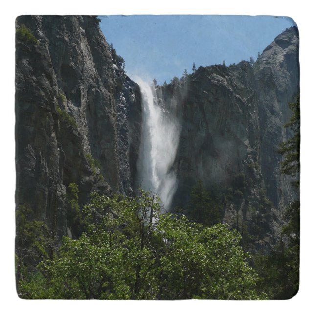 Bridalveil Falls at Yosemite National Park Trivet (Front)