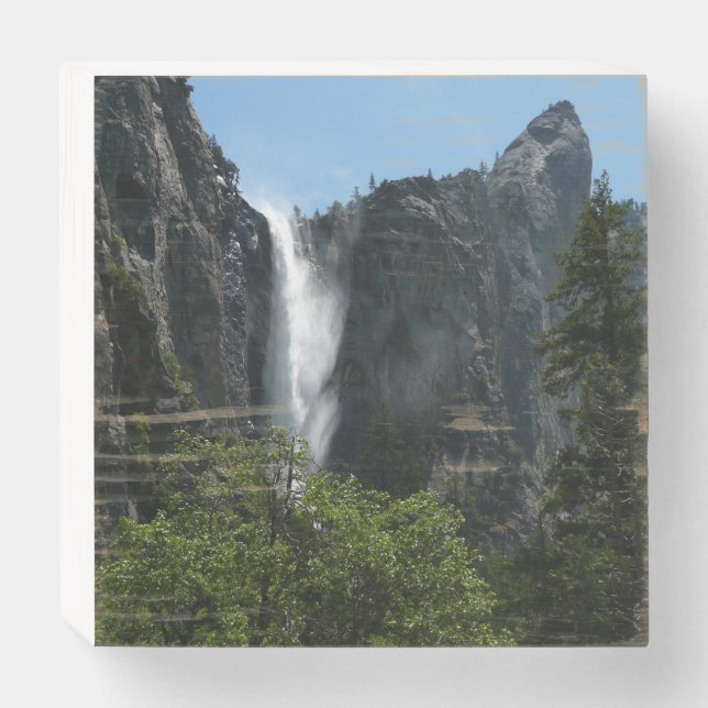 Bridalveil Falls at Yosemite National Park Wooden Box Sign (Front Horizontal)
