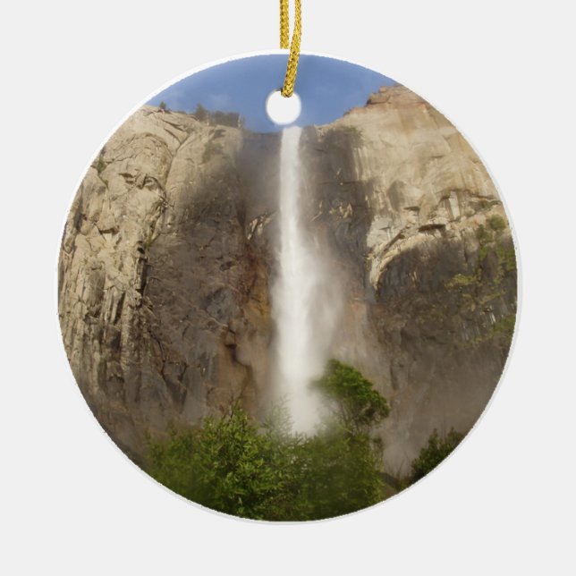 Bridalveil Falls Yosemite Ceramic Ornament (Front)