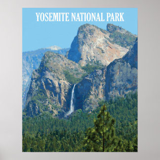 Bridalveil Falls - Yosemite National Park Poster