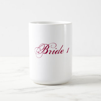 Bride 1 mug for lesbian brides