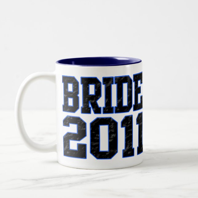 Bride 2011 Two-Tone coffee mug (Left)