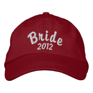 Bride 2012 embroidered baseball cap