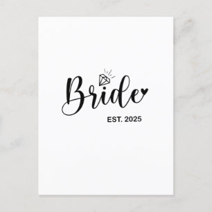 Bride 2025 Spring Wedding Announcement Marriage 