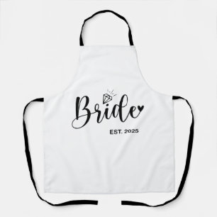 Bride 2025 Spring Wedding Announcement Marriage Apron