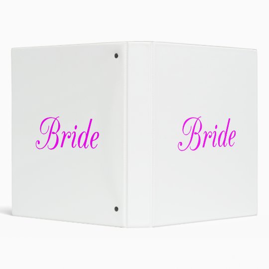 Bride 3 Ring Binder