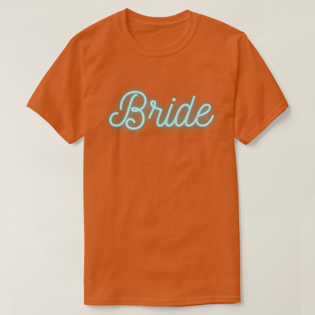 Bride 80s 90s Retro Bridal Bachelorette Party Pres T-Shirt (Design Front)