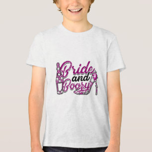 Bride &amp; Boozy - Groom And Bride Beautiful Coup Tri-Blend Shirt