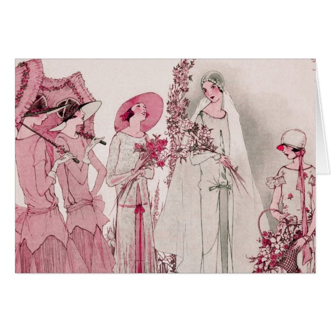 Bride and attendents cards (Front Horizontal)