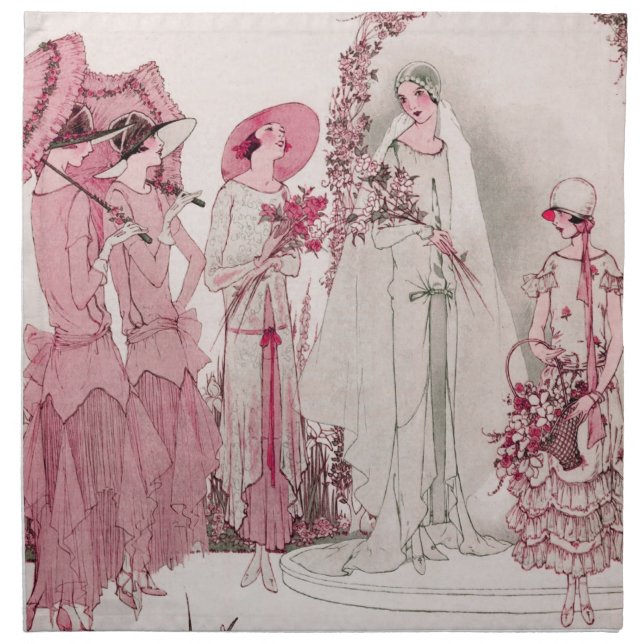 Bride and attendents napkin (Front)