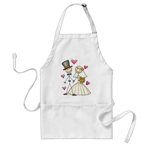 Bride and Groom Adult Apron