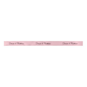 Bride and Groom Almond Blossom Pink  Satin Ribbon