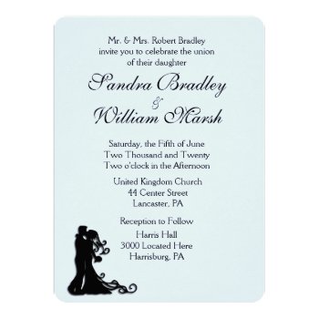 Bride and Groom Blue Card