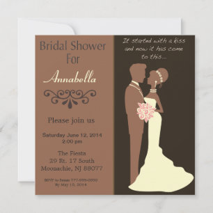Bride And Groom Bridal Shower Invitation