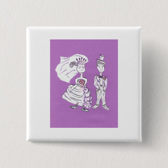 Bride and Groom Button (Front)