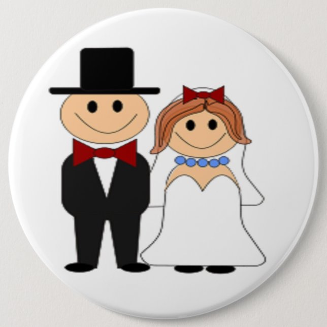 BRIDE AND GROOM BUTTON (Front)