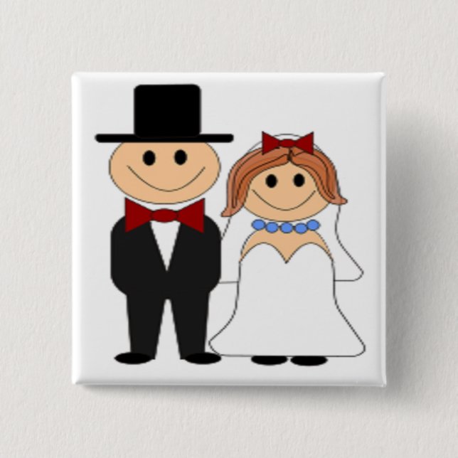 BRIDE AND GROOM BUTTON (Front)